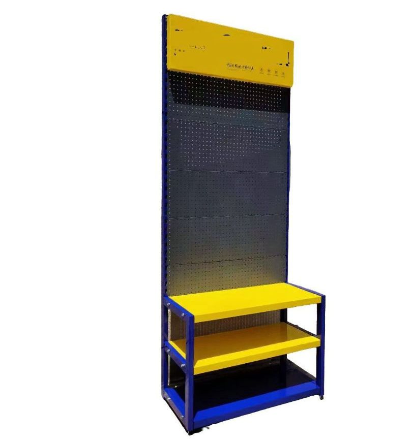 Sturdy Workshop Hole Plate Rack for Tools and Accessories Display Rack