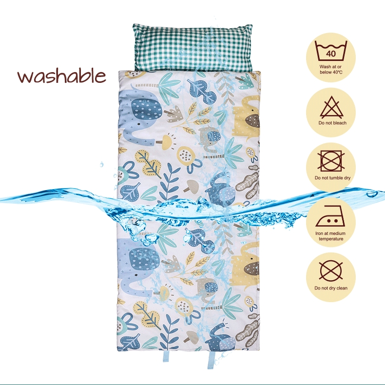Toddler Nap Mat with Pillow and Blanket for Daycare
