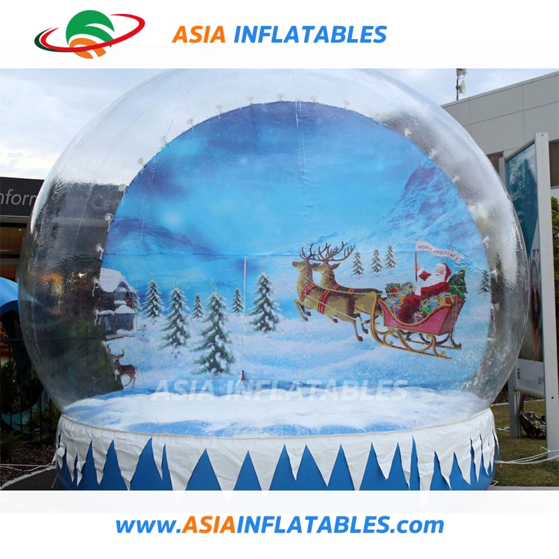Large Inflatable Christmas Crystal Snow Globe for Christmas
