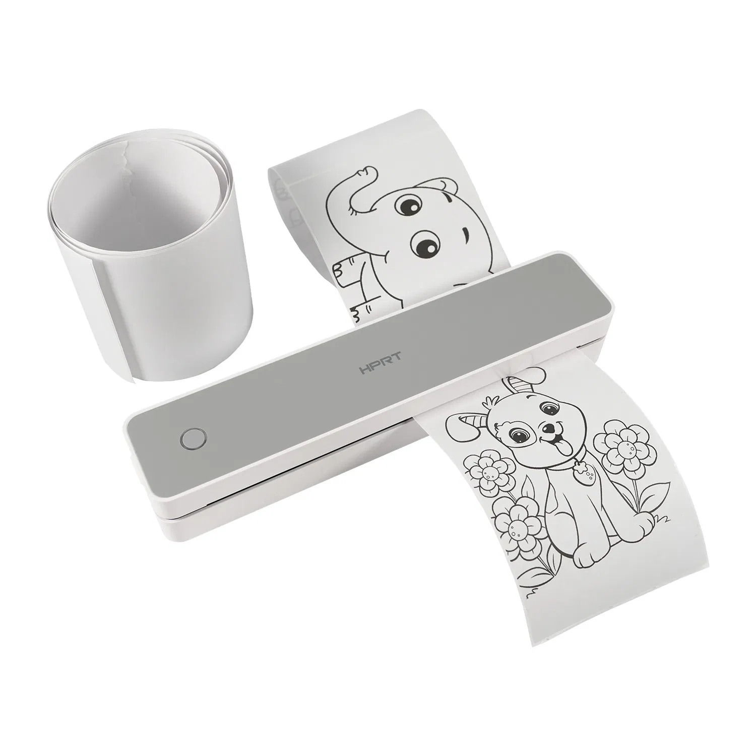 Hanin MT610 Wireless Thermal Printer Portable 203DPI Ink-Free USB Bluetooth for A4 Label Document Home Office Stock