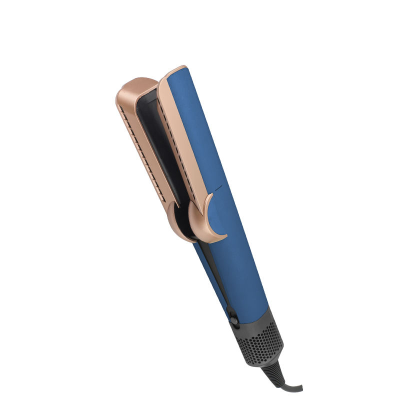 High-Quality Ht01/HS06 Hair Dryer and Straightening Machine, Blue /Coppe 2-in-1 Electric Iron with LCD Display, Newly Released