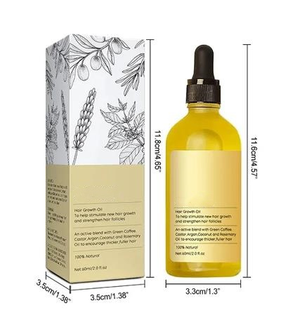 OEM ODM Natural Hair Growth Serum Hair Regrowth Essential Oil Anti Hair Loss Nourishing Rosemary Hair Smooth Essential Hair Growth Serum