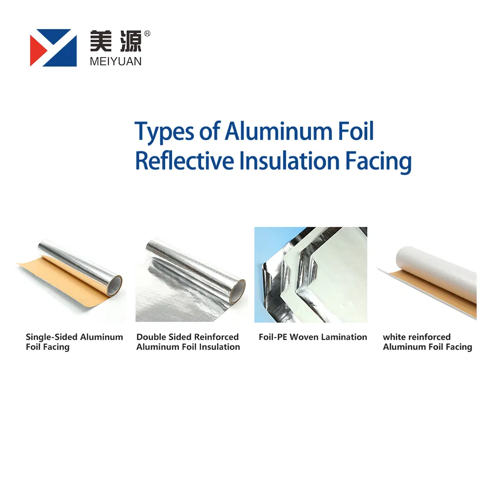 Building Materials Wholesale Flame Retardant Glass Fibre Aluminum Foil Reflective Insulation Facing