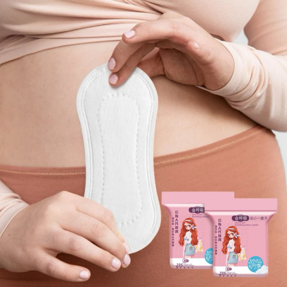 M Size Random Color Bamboo Charcoal Napkins Cloth Menstrual Sanitary Pads