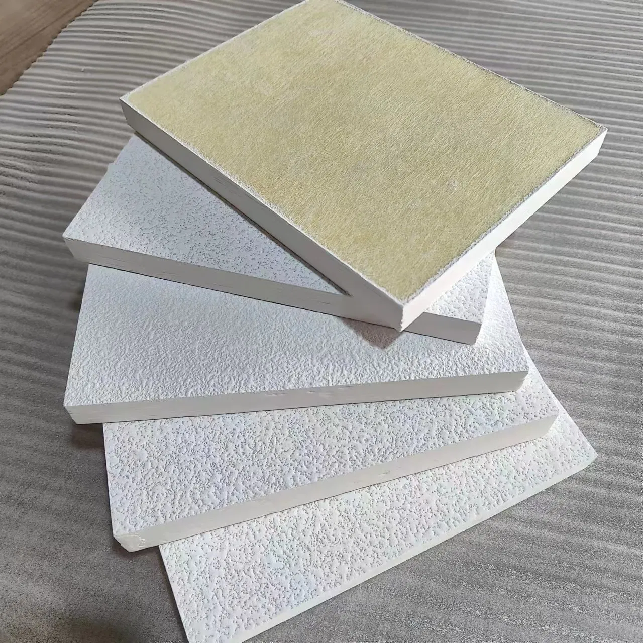 Fiber Glass Acoustic Ceiling Panels Square Edge Soundproofing Panel