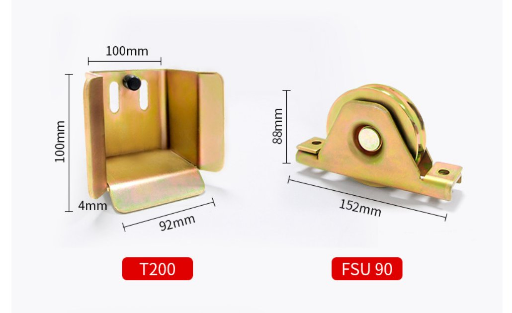 F200 Door Sliding Track Hanging Wheel