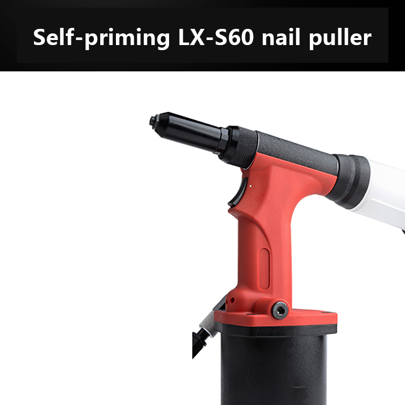 Pneumatic Tools Self-Priming S60 Red Nail Gun Rivet Strong Pneumatic Riveting Gun