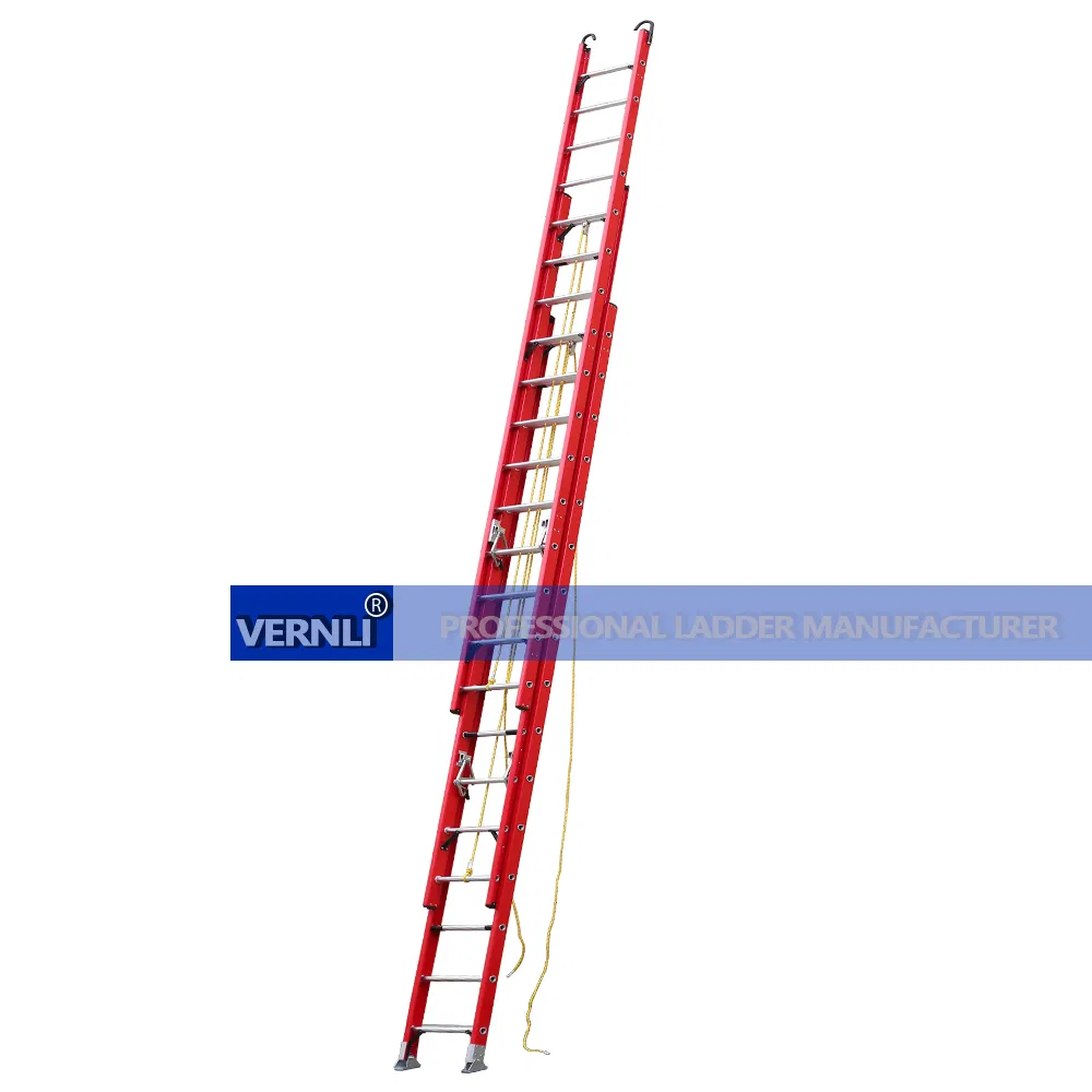 3*8 Step FRP Step Extended Fiberglass Foldable Non-Conductive Ladder