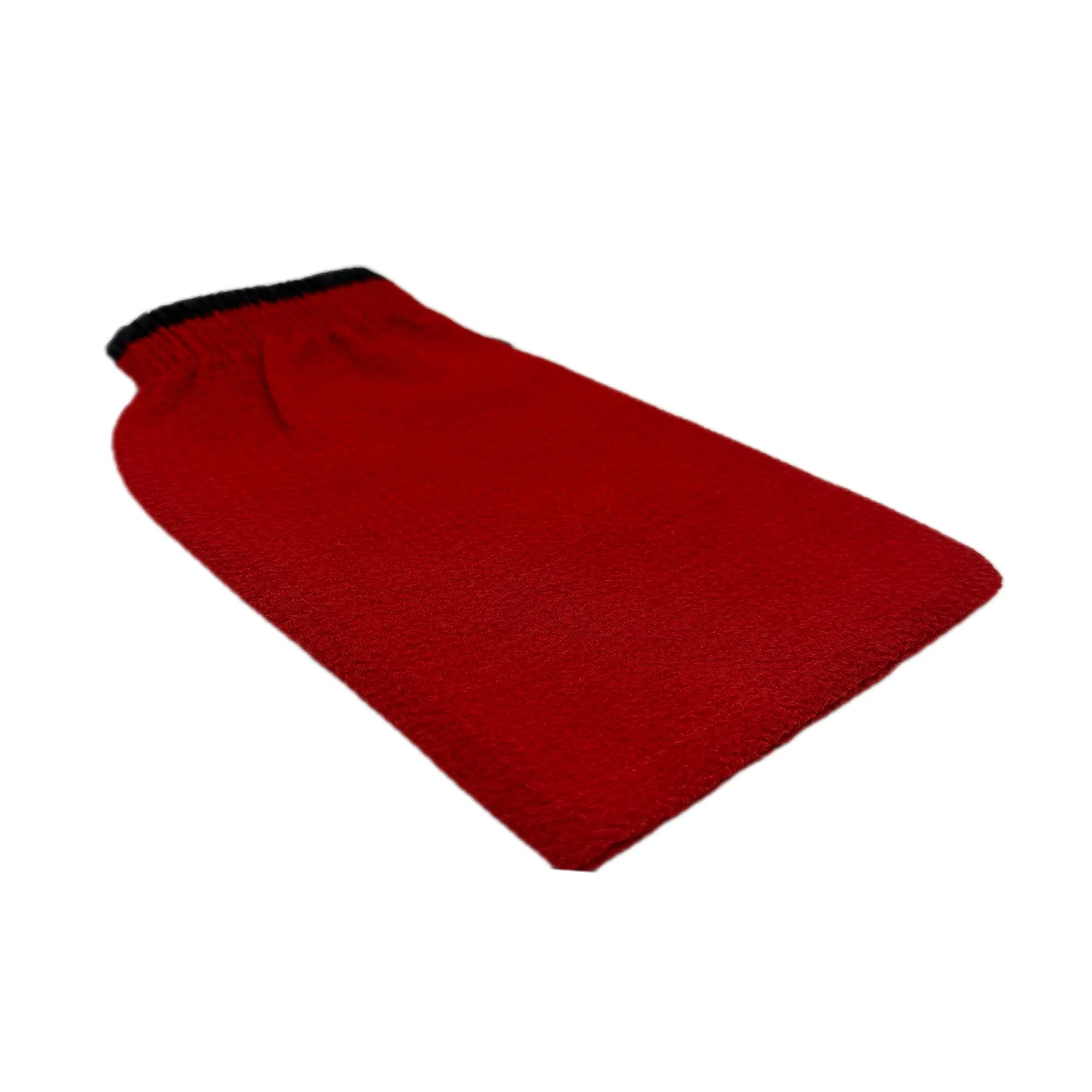 Exfoliating Body Glove Morroccan Style 150d 100% Viscose Red Bath Glove