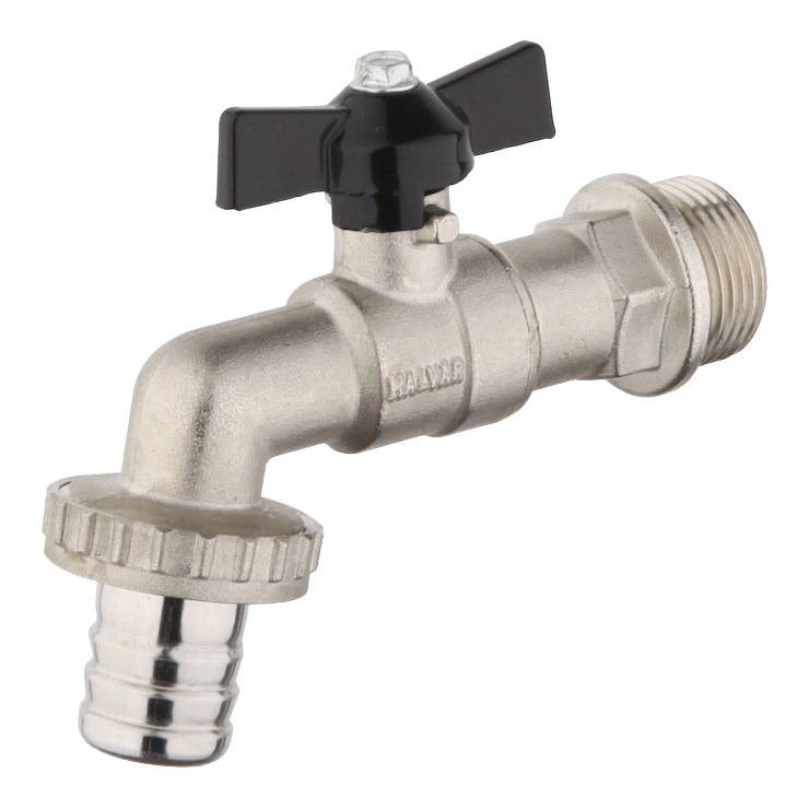Good Quality T Handle Brass Washing Machine Water Bibcock Valve