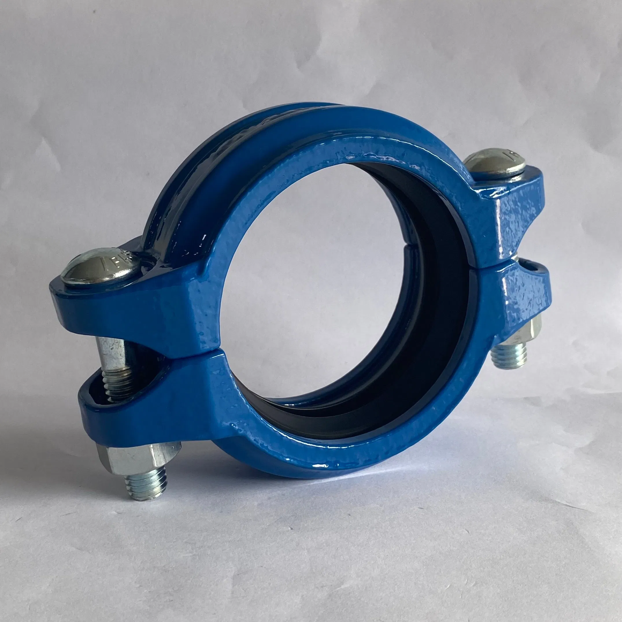 Fire Fighting Flexible Grooved Clamp Coupling Painted Blue Pipe Fittings Connector Low Pressure/Medium Pressure/High Pressure