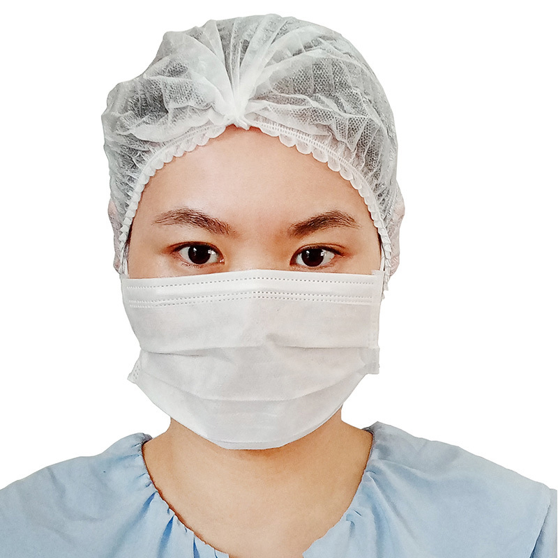 Milkon High Quality Surgical Disposable Nonwoven Nurse Cap/ Bouffant Head Cover Lightness