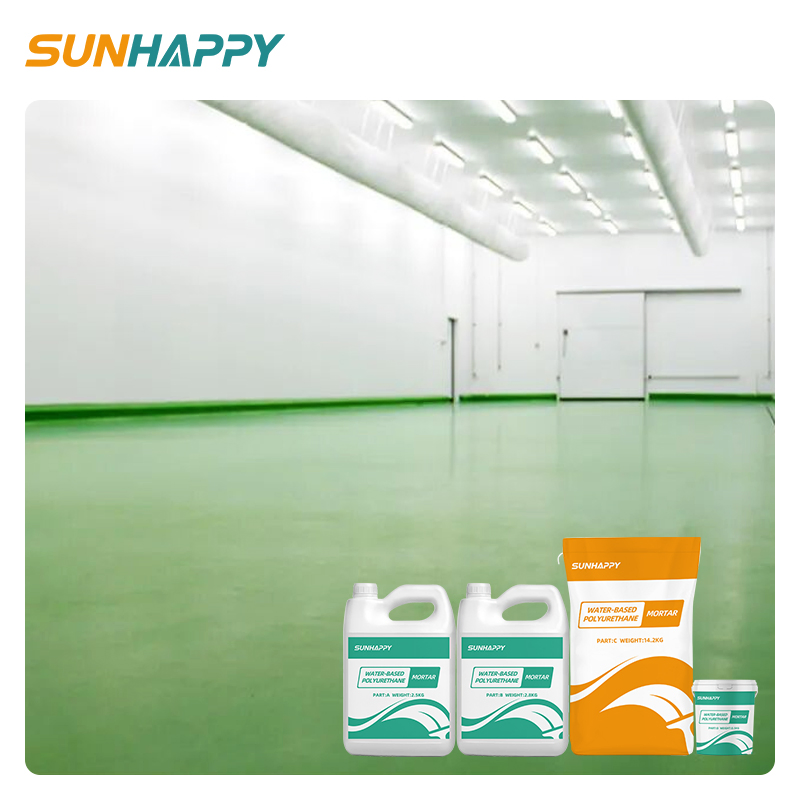 Exceptional PU Mortar Floor System for Warehouses Storage Distribution Center Water-Based Polyurethane Mortar