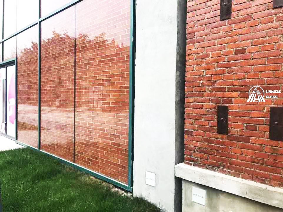 2mm-12mm Silk Screen Printing Glass Environmental Friendly Imitation Brick Glass