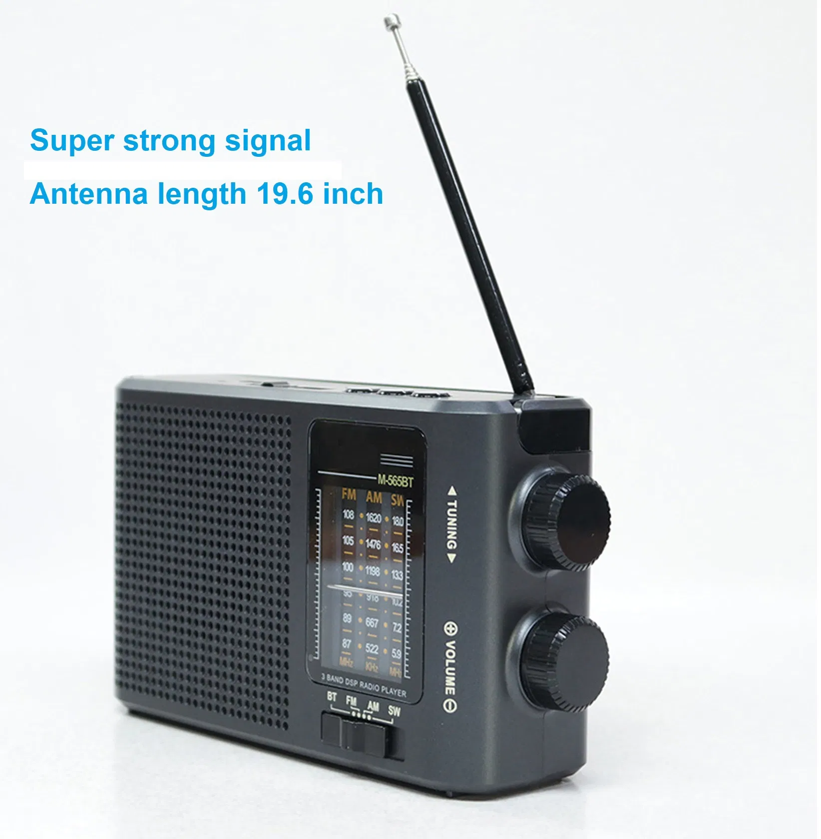 Портативное радио DSP с Bluetooth, фонариком и картой памяти