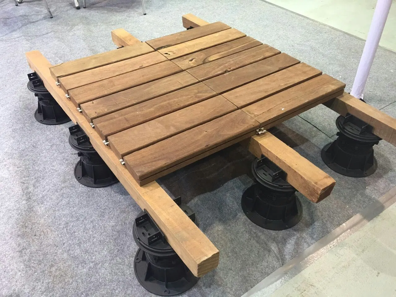 Ocox WPC Decking Paver Support Plastic/Stainaless Steel Adjustable Pedestal for Decking
