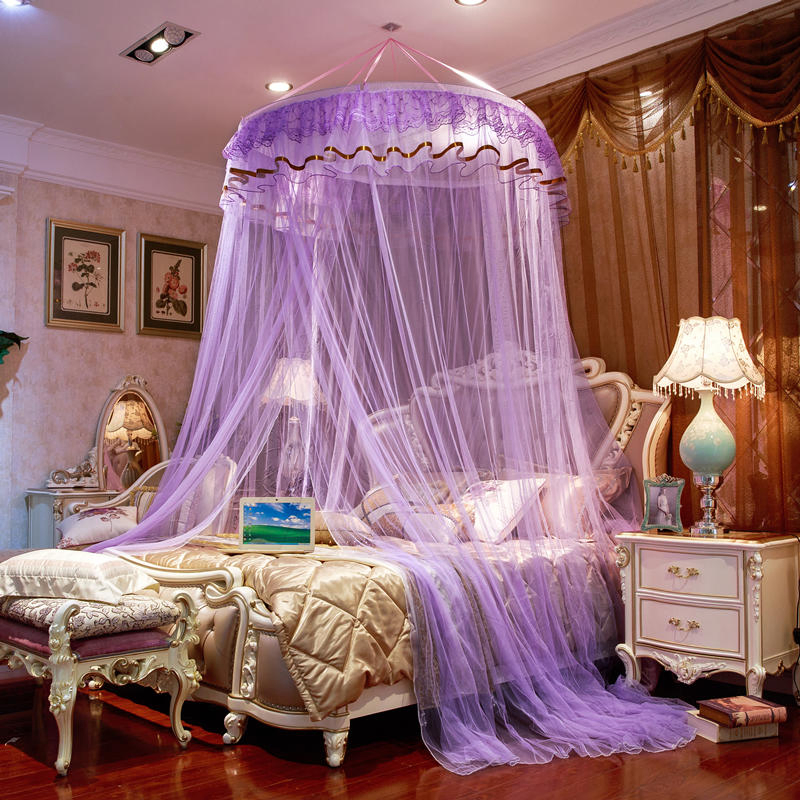 Indoor Bed Netting Princess Hanging Round Canopy Comfy Student Home Repellents Mosquito Net
