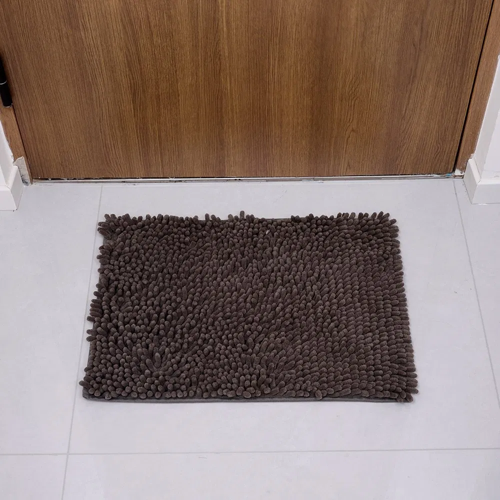 Luxurious Chenille Yarn Floor Mat for Cozy Home Decor