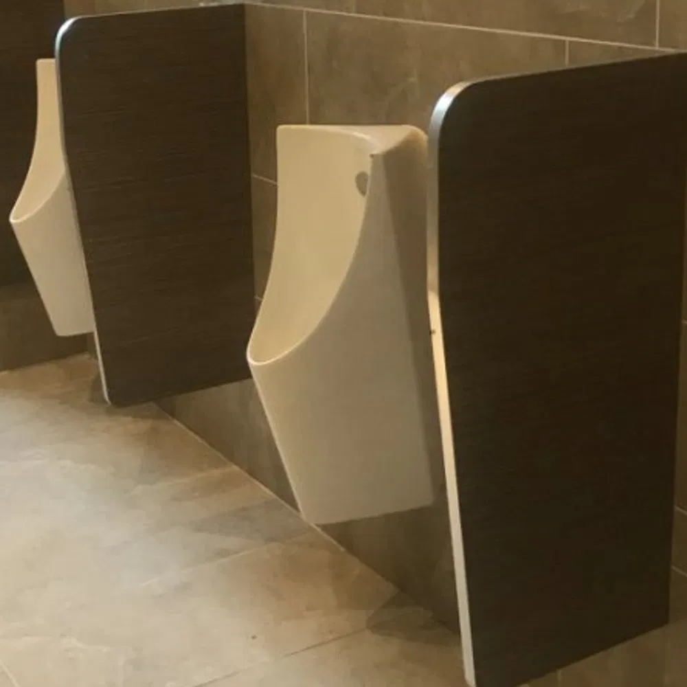 Factory Direct Durable Compact Laminate Public Urinal Partition