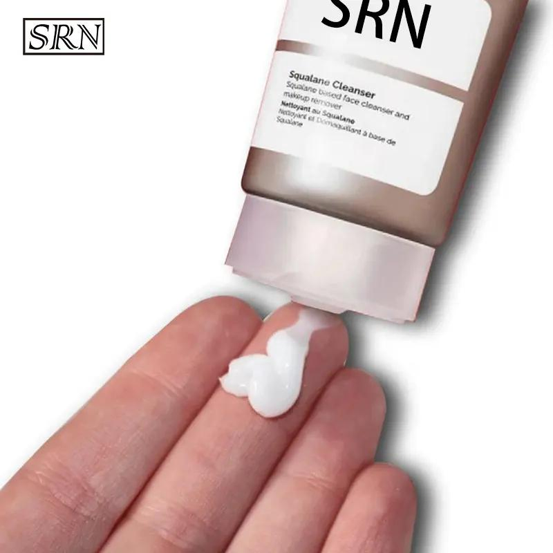 Private Label Squalane Deep Cleansing Nourishing Daily Gentle Face Skin Wash Makeup Remover 2 in 1 Cleanser