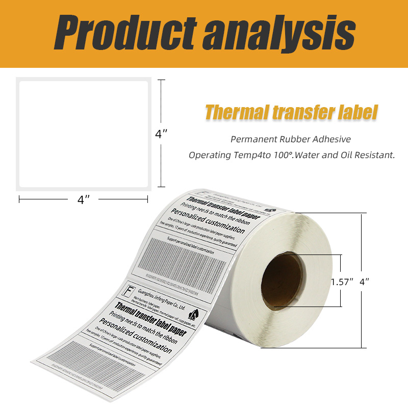 100X150mm Direct Thermal Printer Label Roll 4 X 6 500PCS Shipping Label