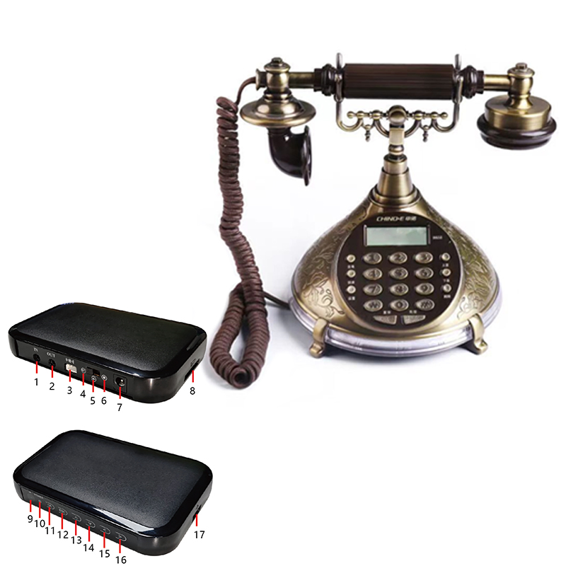 Telephone Headset Receiver Auto-Explainer Talker for Exhibition and Museum Explanation