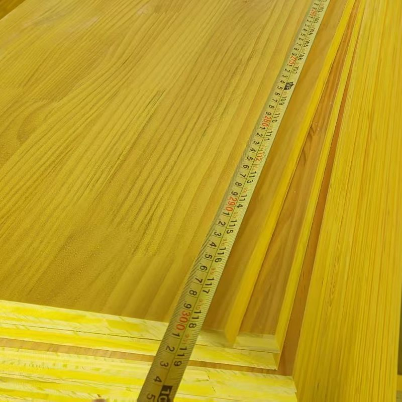 Yellow Triple-Layer Pine Formwork Board 27X500X2000 Shutter Panels for Concrete