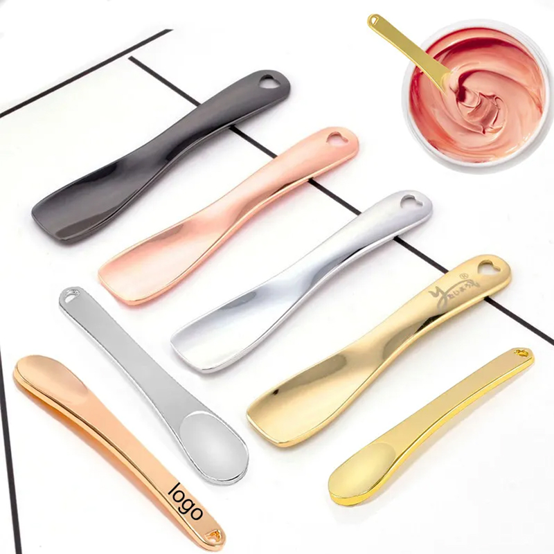 Metal Gold Face Lifting Scoop Cream Spoon Small Makeup Spoon Mini Cosmetic Spoon
