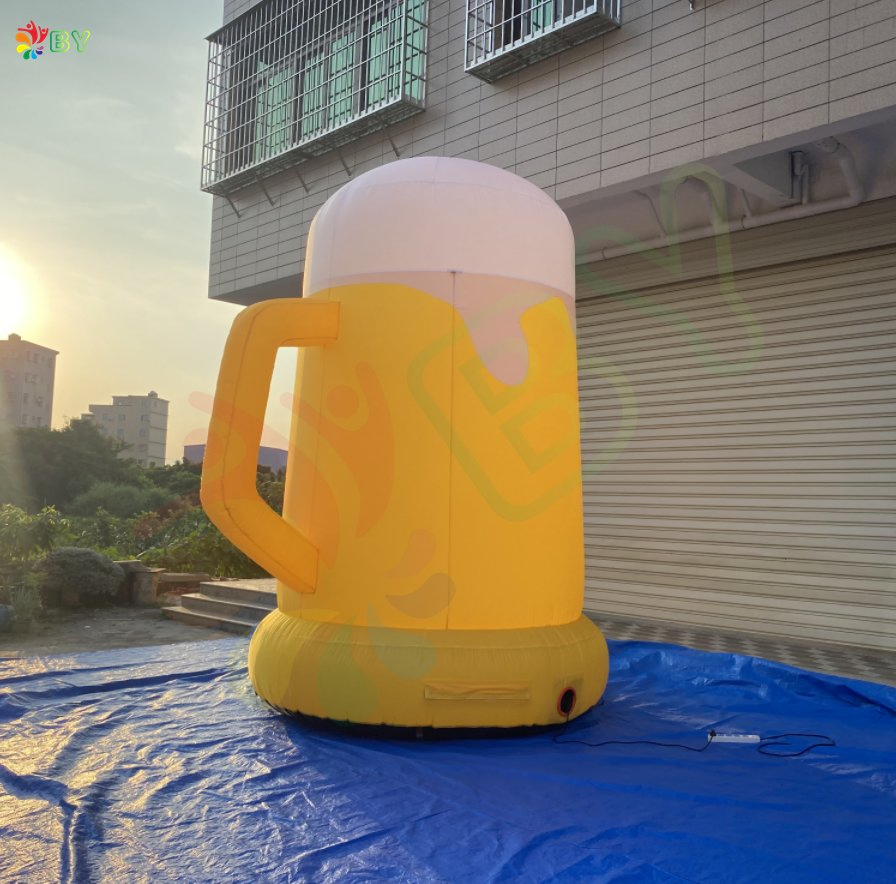 Boyan Giant Advertising Inflatable Beer Cup Balloon, Inflatable Beer Mug to Holland