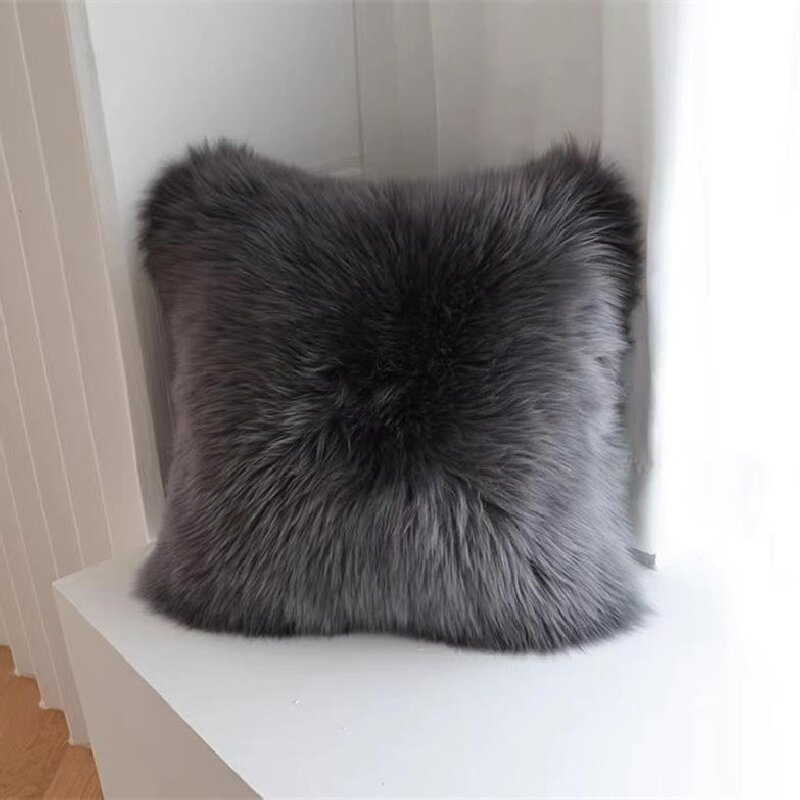 Polyester Faux Fur Cushion of Body Pillow Travel Sleeping Mat Sofa Cover