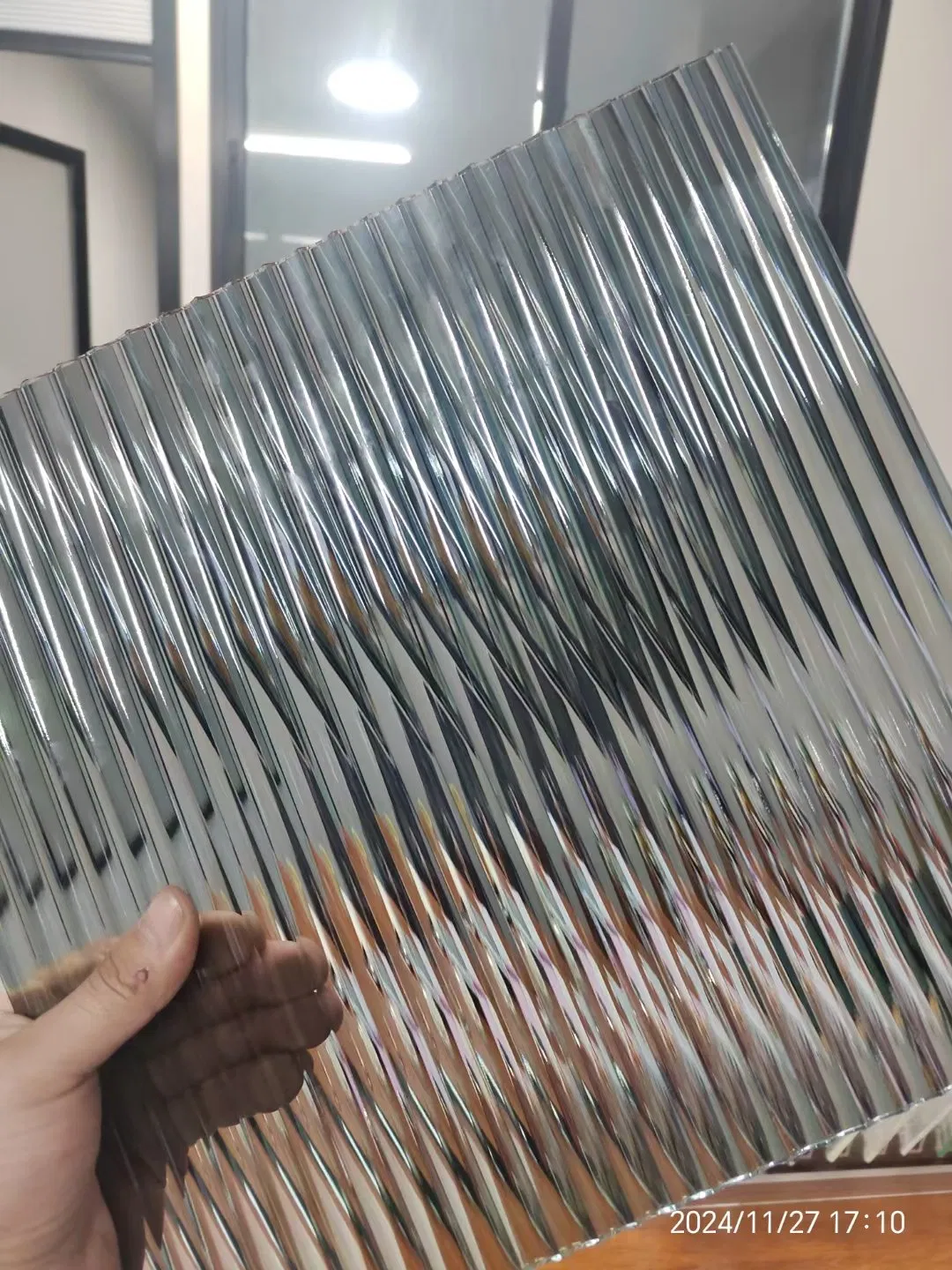 8mm 10mm 12mm Extra Clear Moru Patterned Glass Partitions