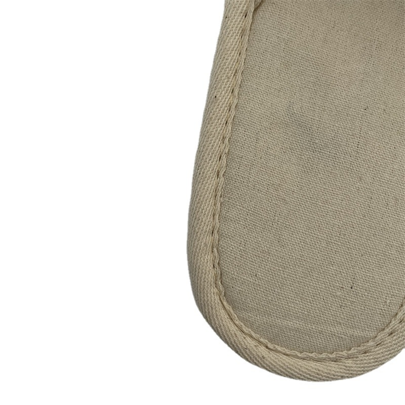 Unisex High End Eco Friendly 100% Linen Aviation Hotel Slippers with Cork Sole