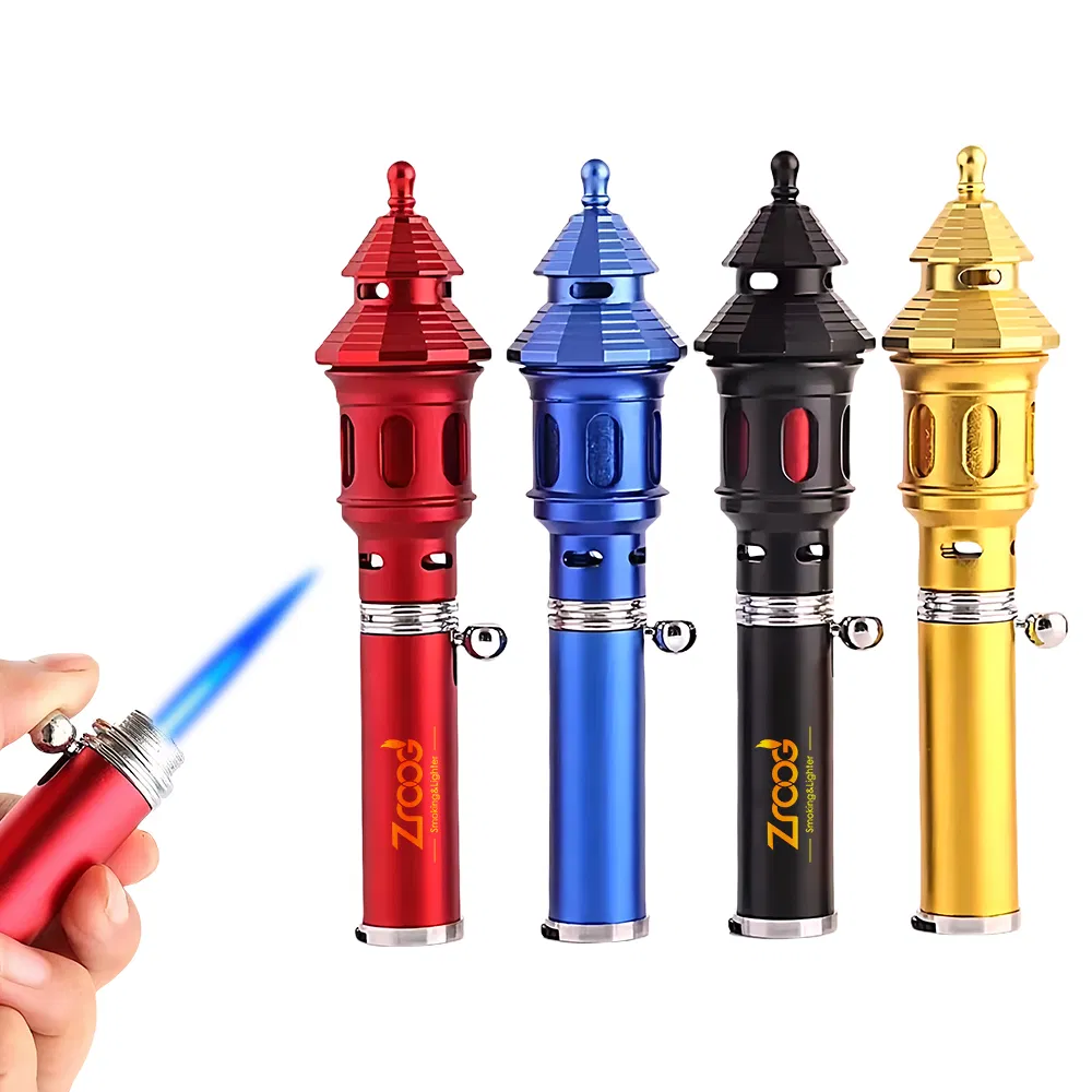 Click Flame BBQ Kitchen Lighter for Candle Grill Stove Outdoor Camp Refillable Lighter