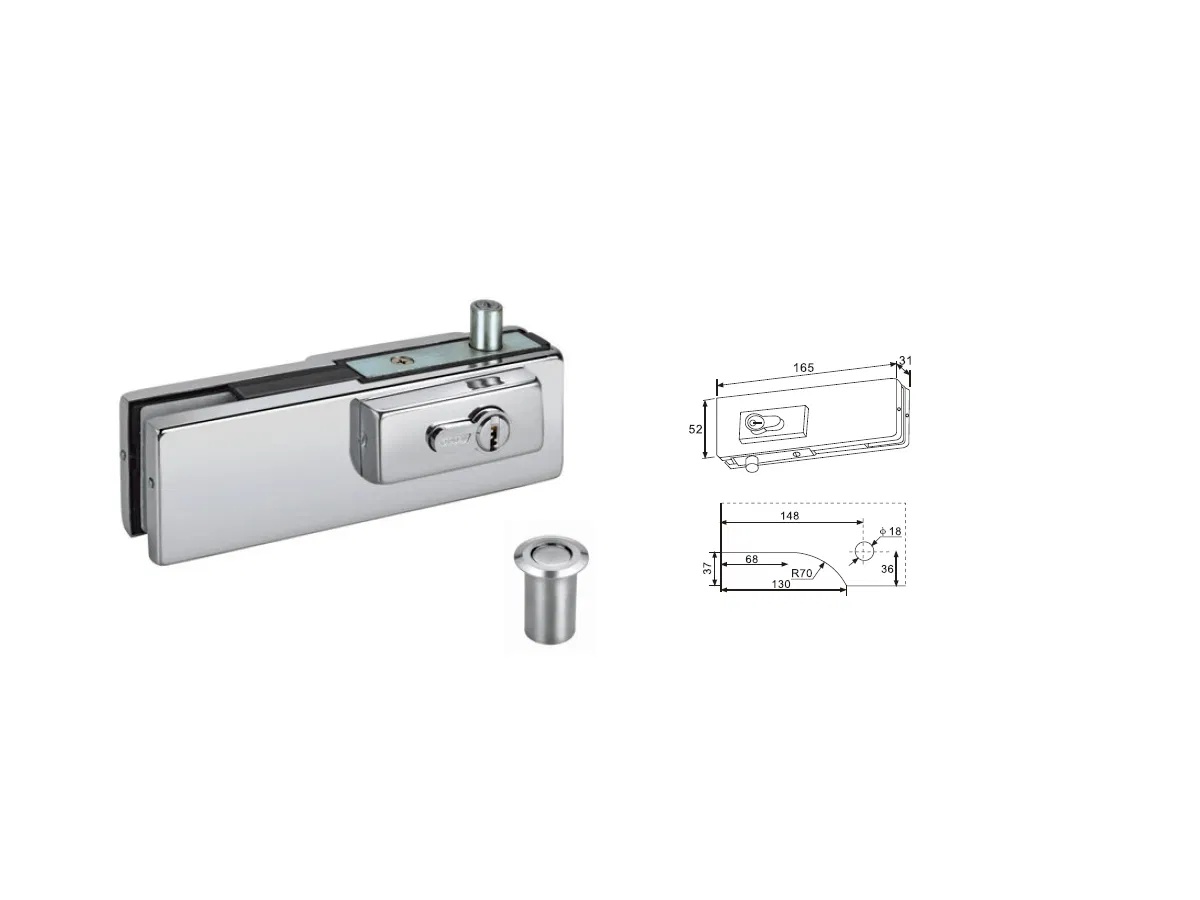Floor Spring Door Fitting: Stainless Steel, Waterproof & Heavy-Duty