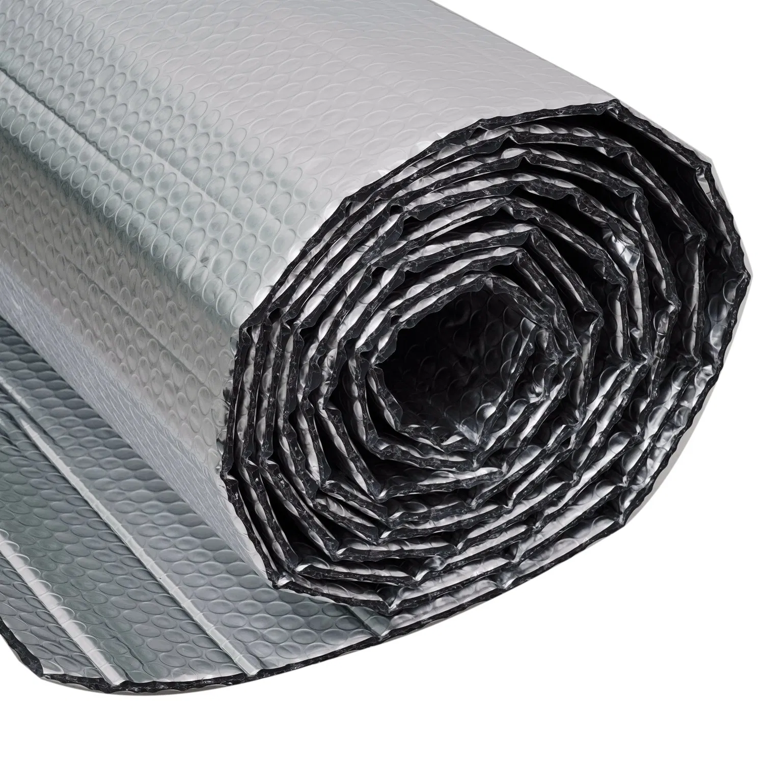 Cool Shield Poly Pet Aluminum Foil Bubble Thermal Insulation Silver Foil Bubble Heat / Sound Insulator for Radiator / Car / Roof / Wall Construction Material