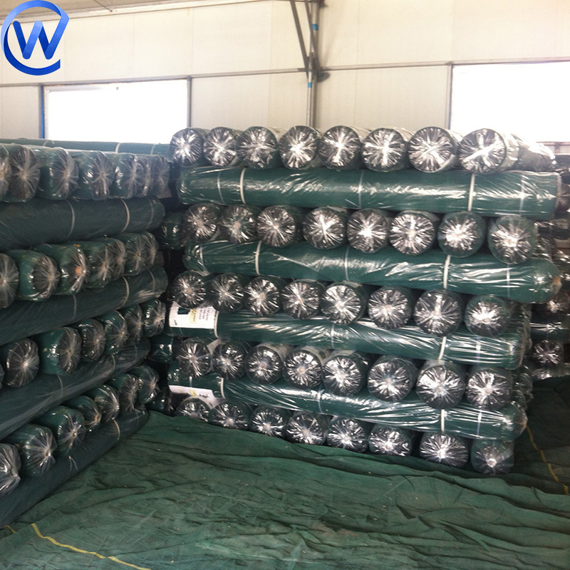 Supply Green Construction Woven Windbreak Scaffolding Shade Net 50mtr Roll Price for Construction