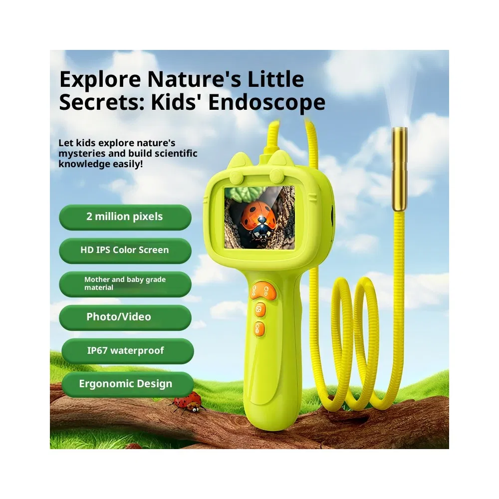 Детский эндоскоп G21 с экраном 2.4 дюйма и подсветкой