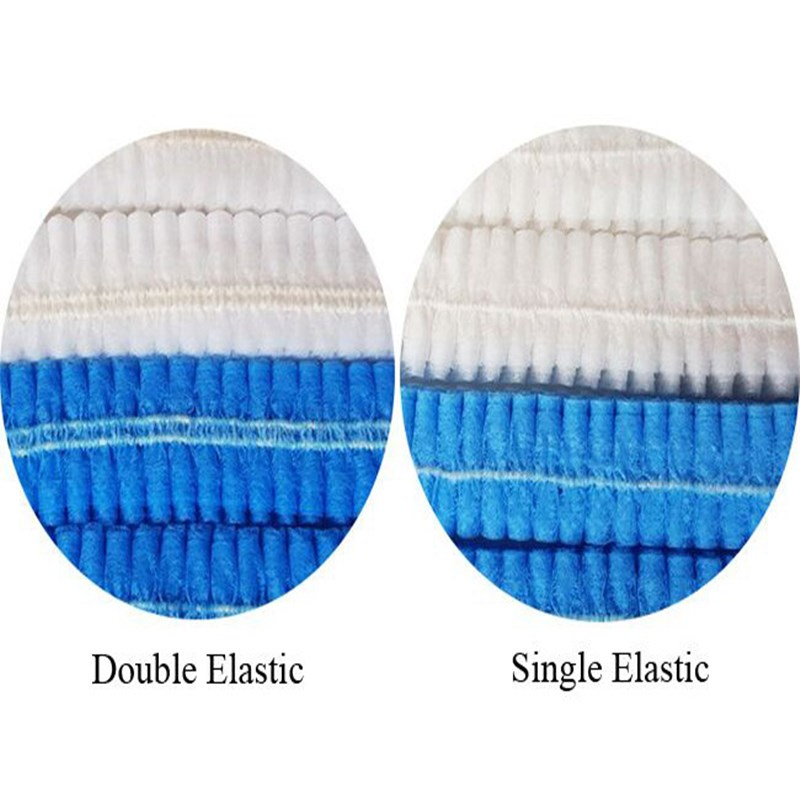 Disposable Non Woven Clip Cap in Blue Color 10GSM 18''19''