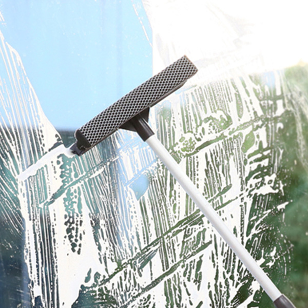 Bulk Sale Customizable Extendable Window Squeegee Kit with Replaceable Brush Heads, Factory Direct for Wholesalers
