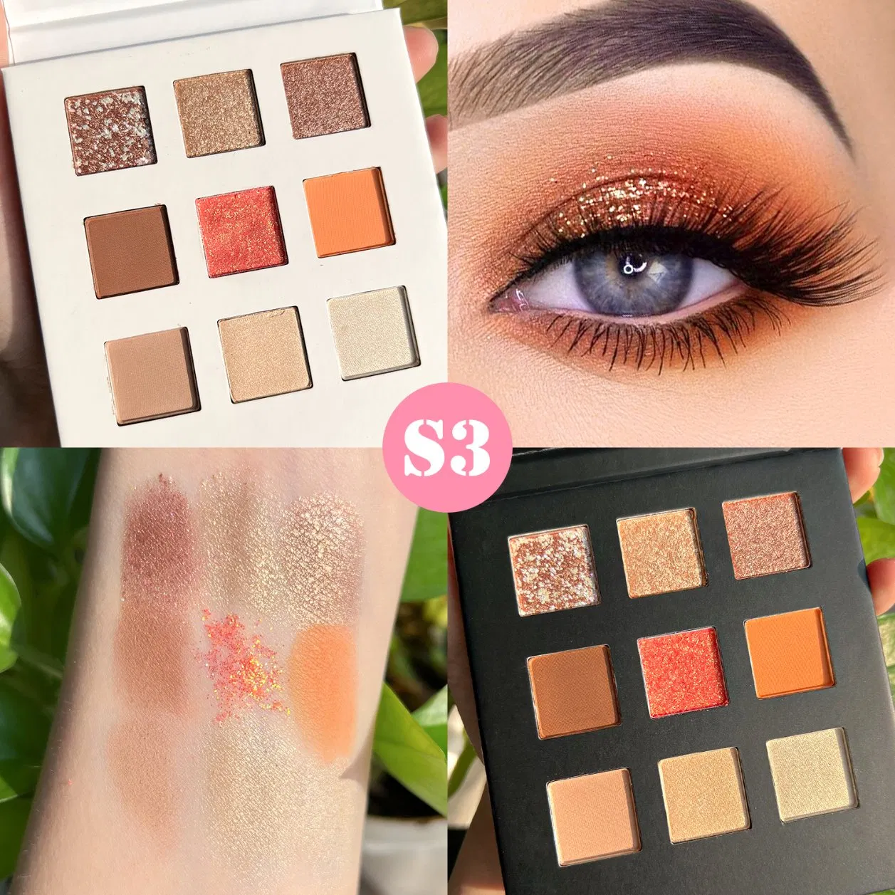 Fast Shipping Eye Shadow Palette High Pigment Shimmer Private Label Makeup Free Sample