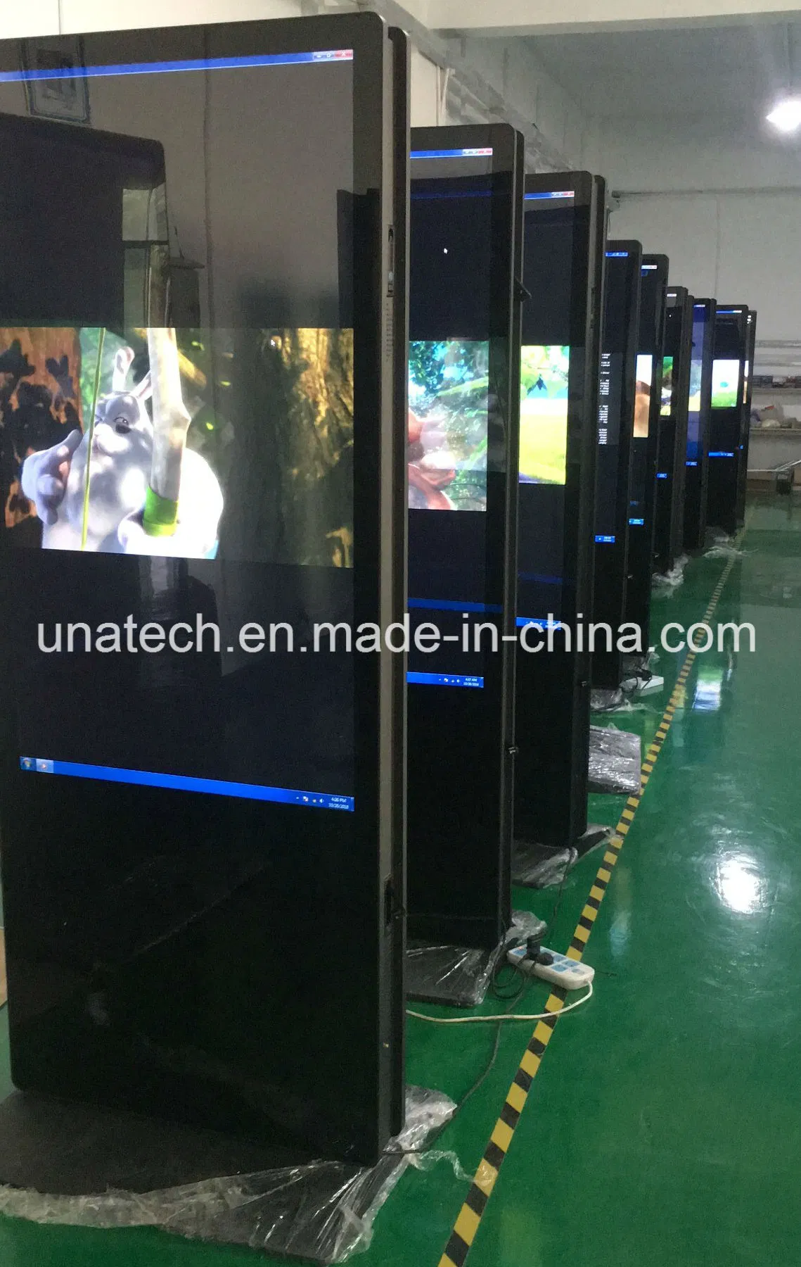 All-in-One 55inch Digital Monitor Touch Video Display Kiosk Double-Side Indoor LCD Screen