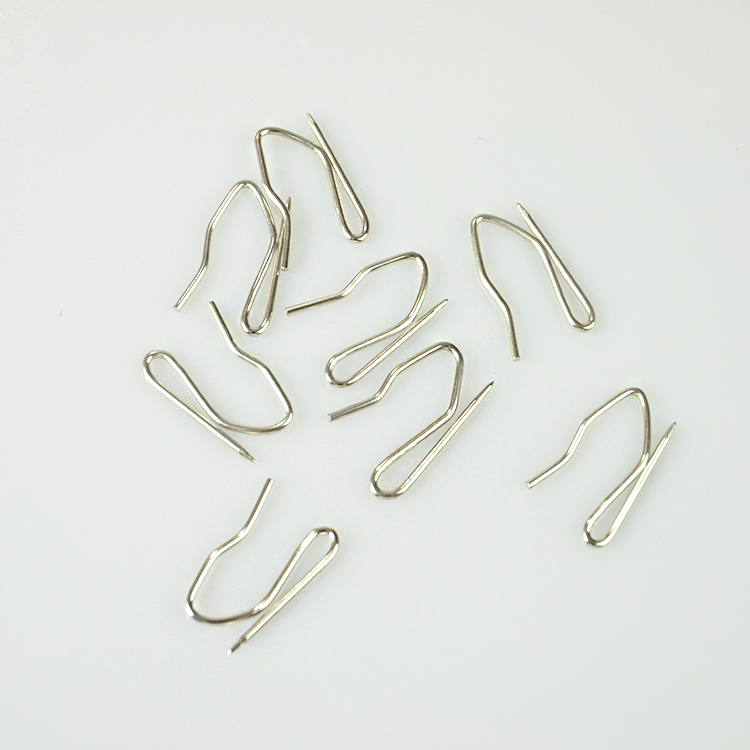 Metal Silver Curtain Hooks Pin-on Drapery Hooks