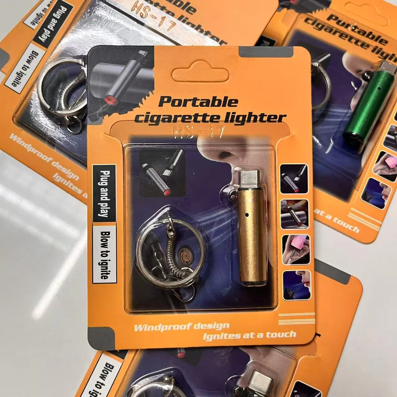 2025 New Portable Lighter Mobile Phone Type C Cigar Lighter Fireless Ligher Home Lighter