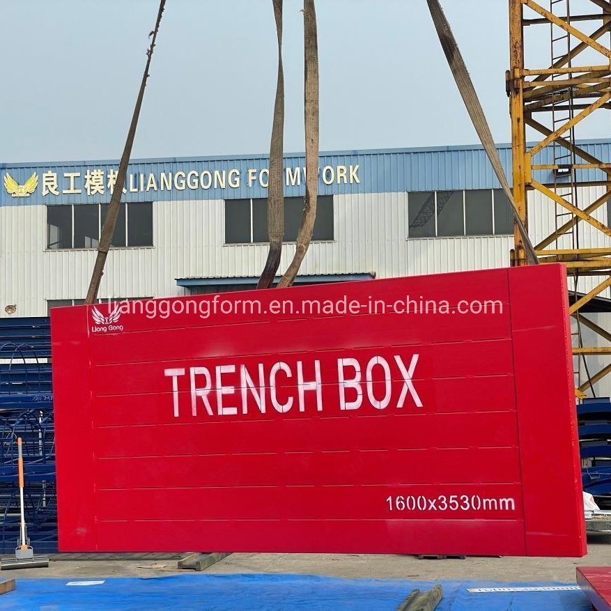 China Manufacturer Durable Trench Shields Trench Shoring Trench Box Safe Steel Formwork System for Ditch Construction
