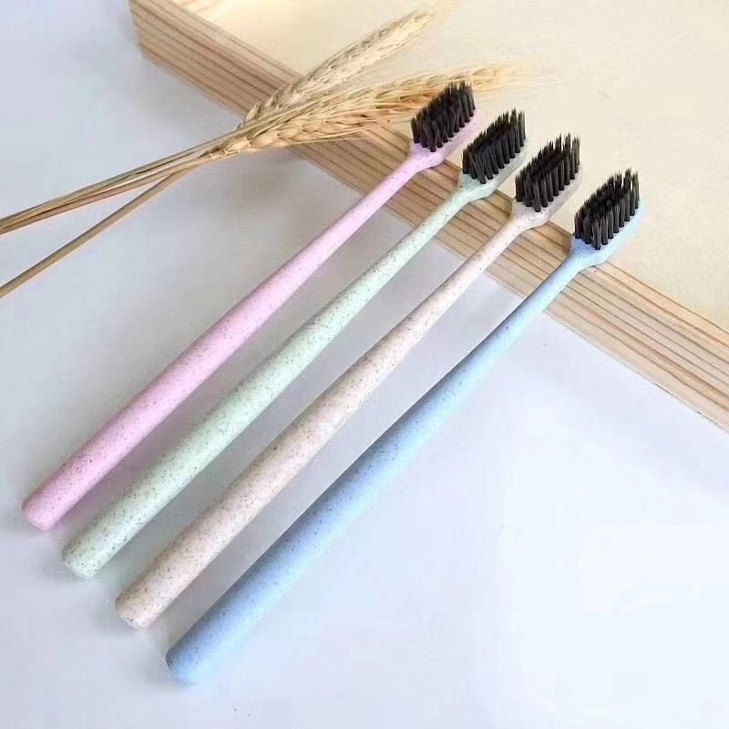 Biodegradable Wheat Straw Starch Toothbrush for Hotel Amenities