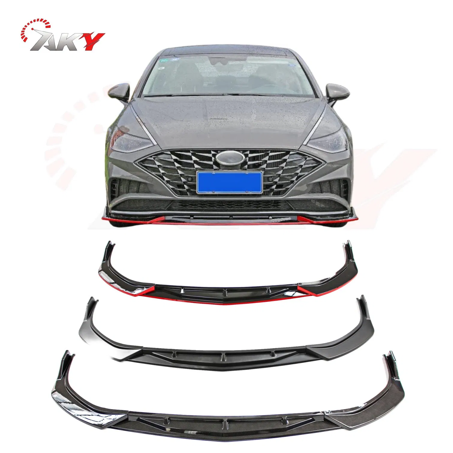 Передний бамперный спойлер Hyundai Sonata 10