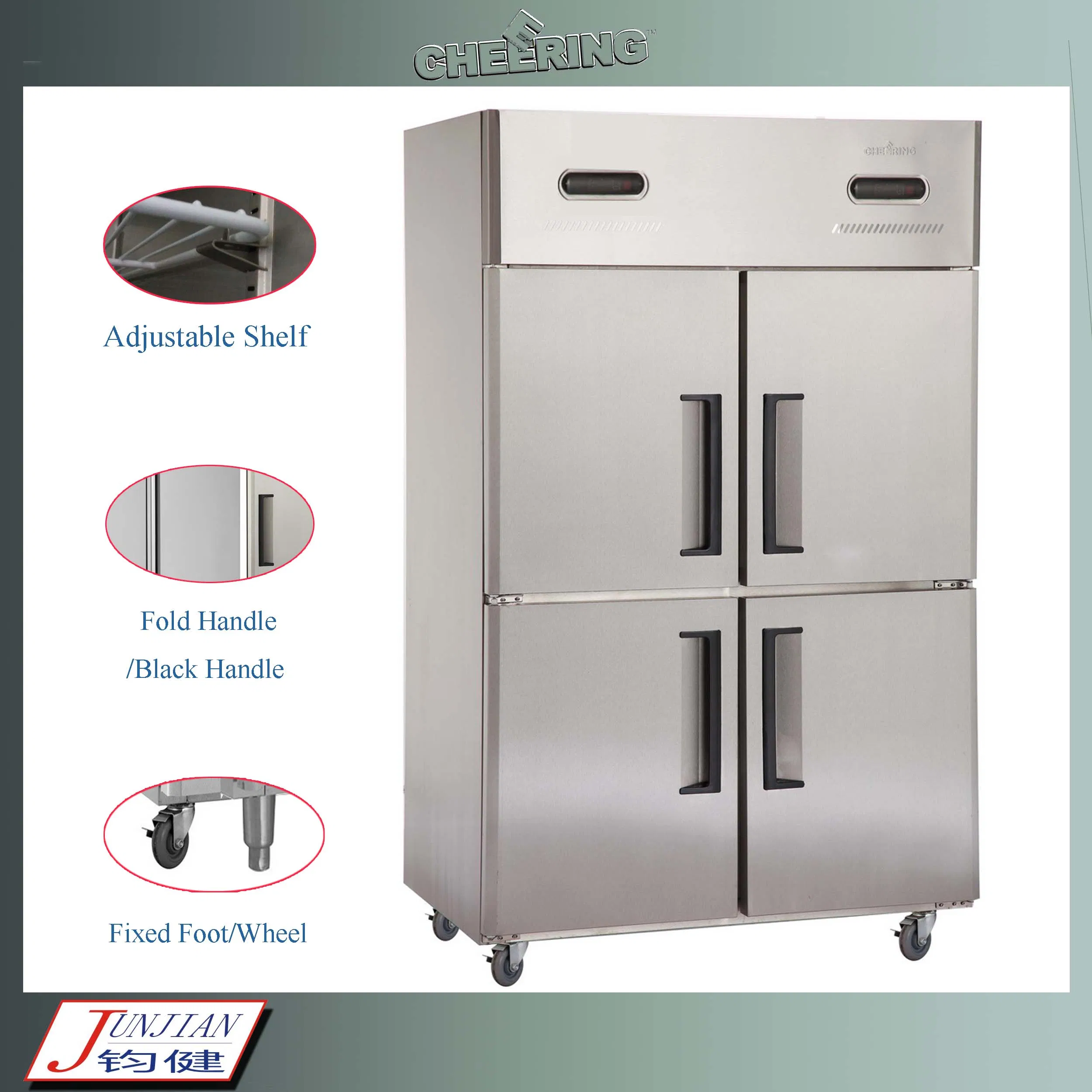 Commercial Grade Vertical Freezer with Dual Temperature Control