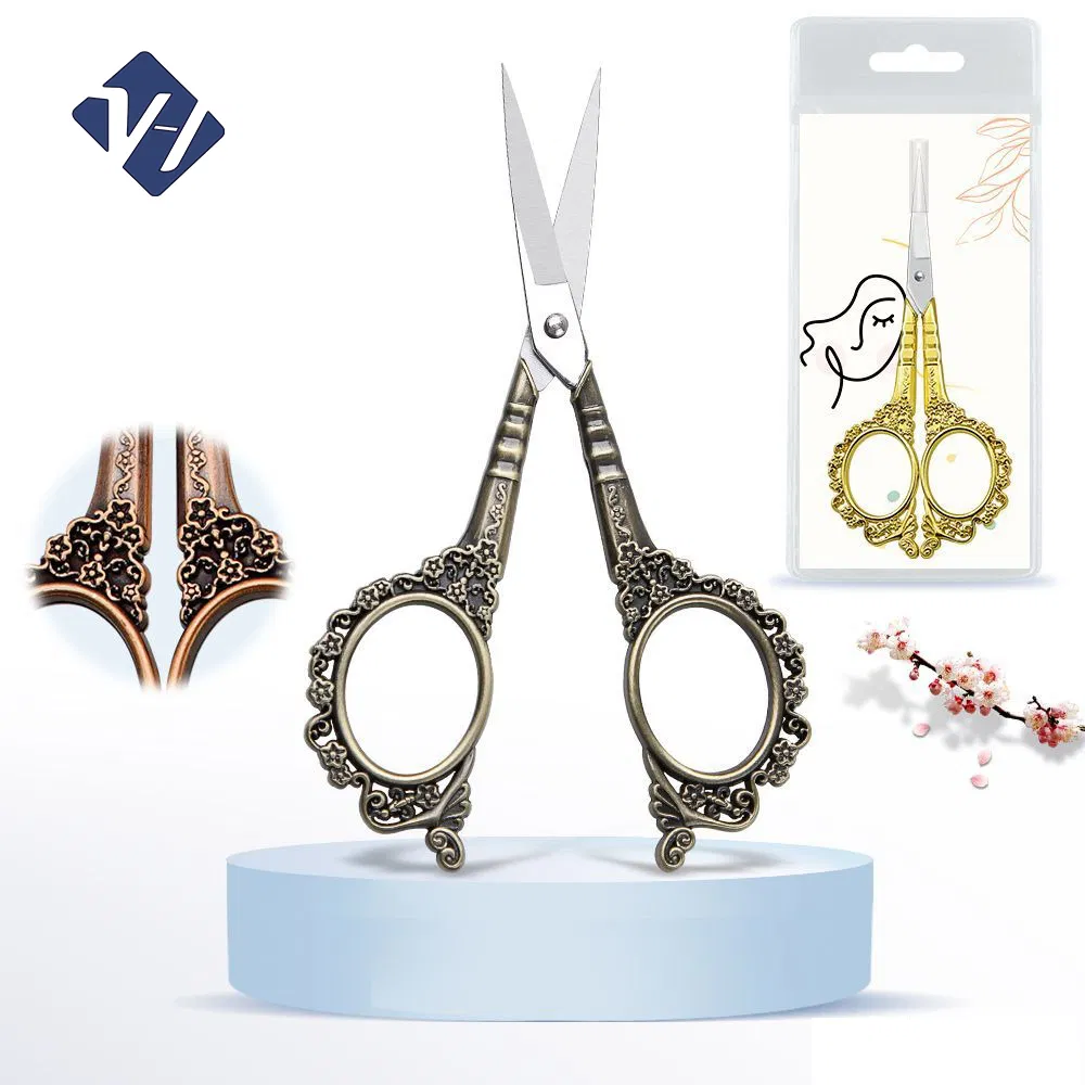 Tailor Scissors Retro Plum Blossom Scissors Cross Stitch Scissors Thread Tea Bags Tea Leaves Yarn Scissors Student Handmade Small Scissors