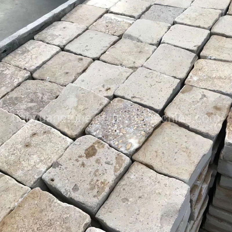 Tumbled Finish Yellow Beige Culture Stone, Limestone Stack Stone Veneer