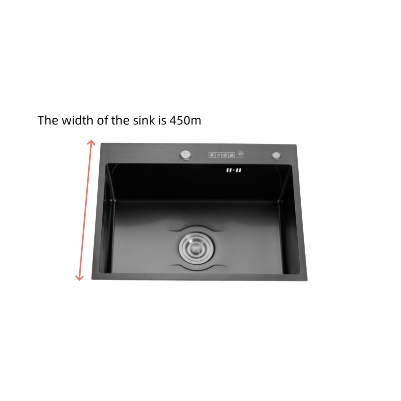 H6045b-Practical Hand-Drawn Double-Hole Stainless Steel Sink